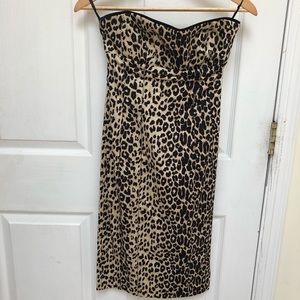 Cheetah corset Bebe dress